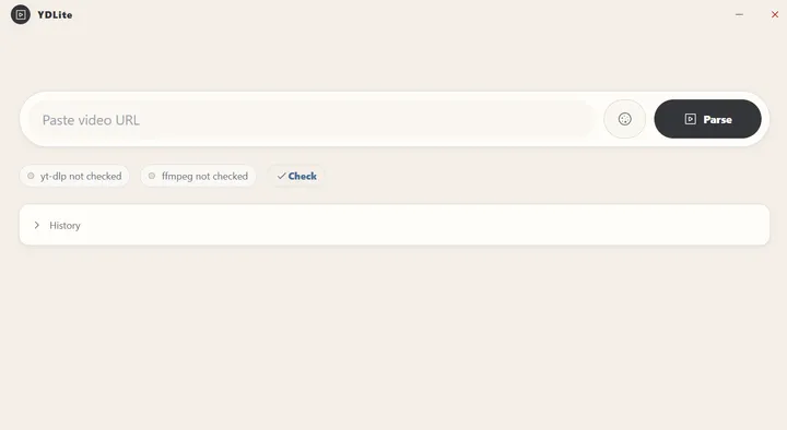 YDLite app interface